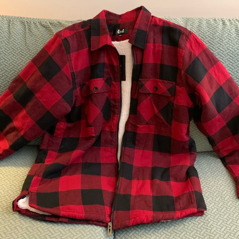 Buffalo plaid light jacket